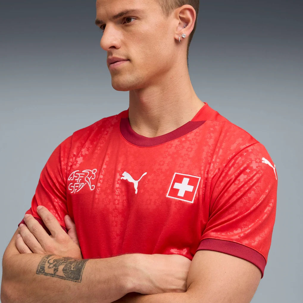 Switzerland National Team Puma 2025 Home Replica Jersey - Red