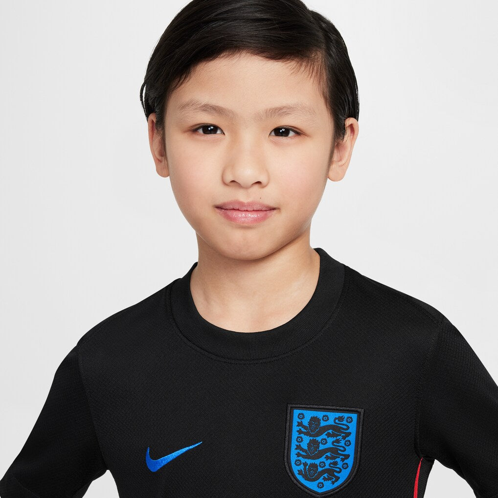 England Women's National Team Nike Youth 2025/26 Away Replica Jersey - Black