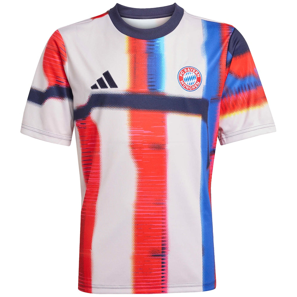 Bayern Munich adidas Youth 2025/26 Pre-Match Training Jersey - Navy