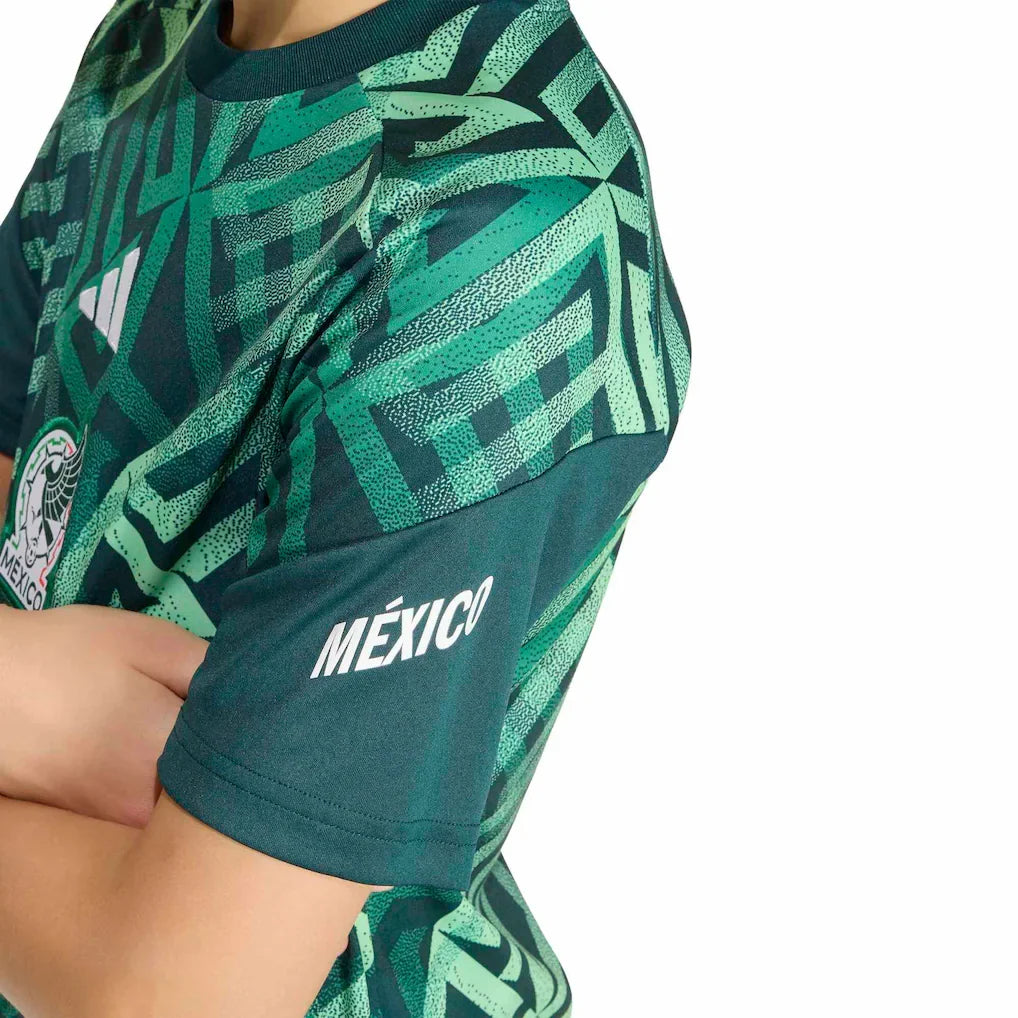 Mexico National Team adidas Youth 2026 Pre-Match Top - Green
