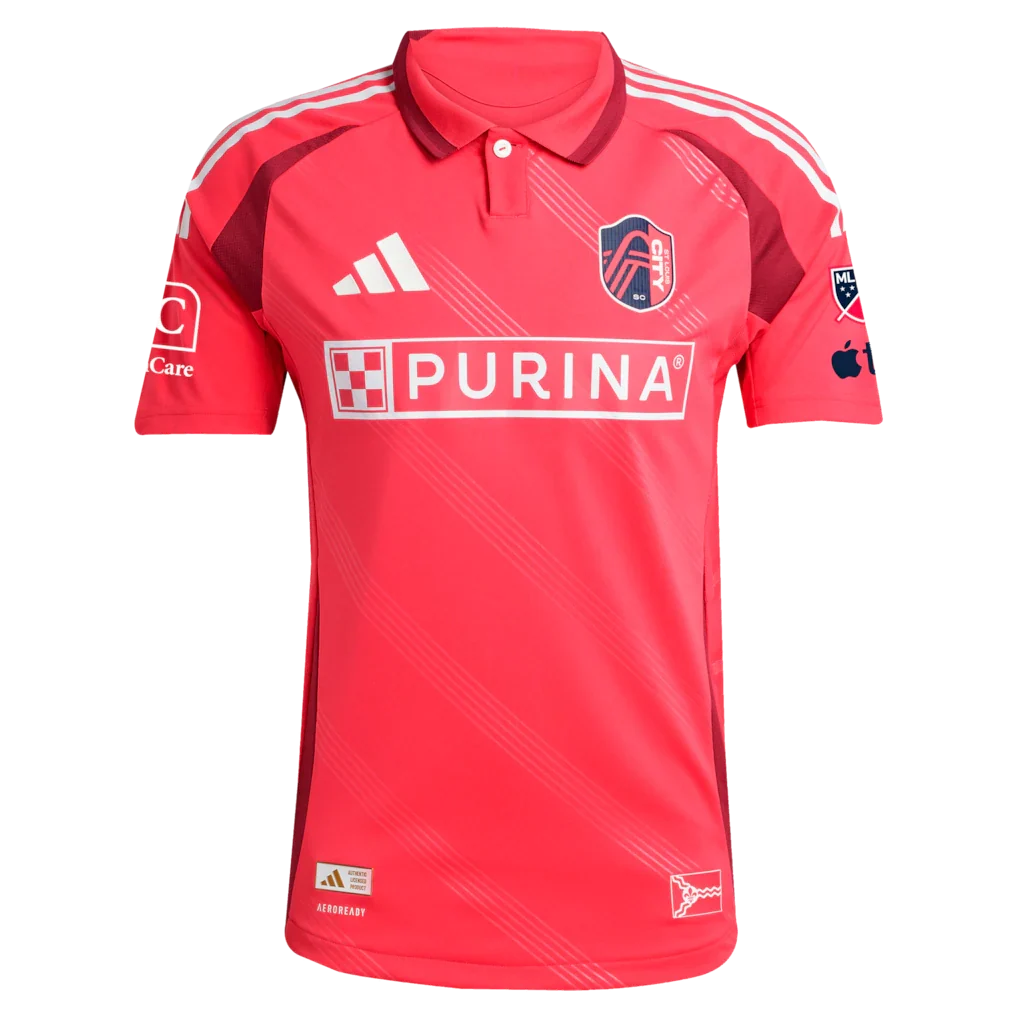 St. Louis CITY SC adidas 2025 Forever CITY Red On-Field Authentic Jersey - Red