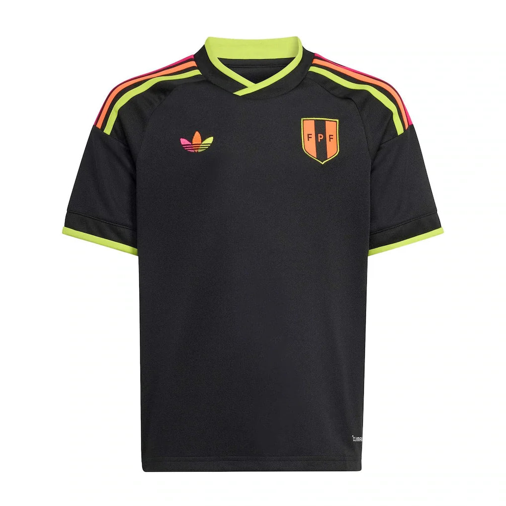 Peru National Team adidas Youth 2026 Away Replica Jersey - Black