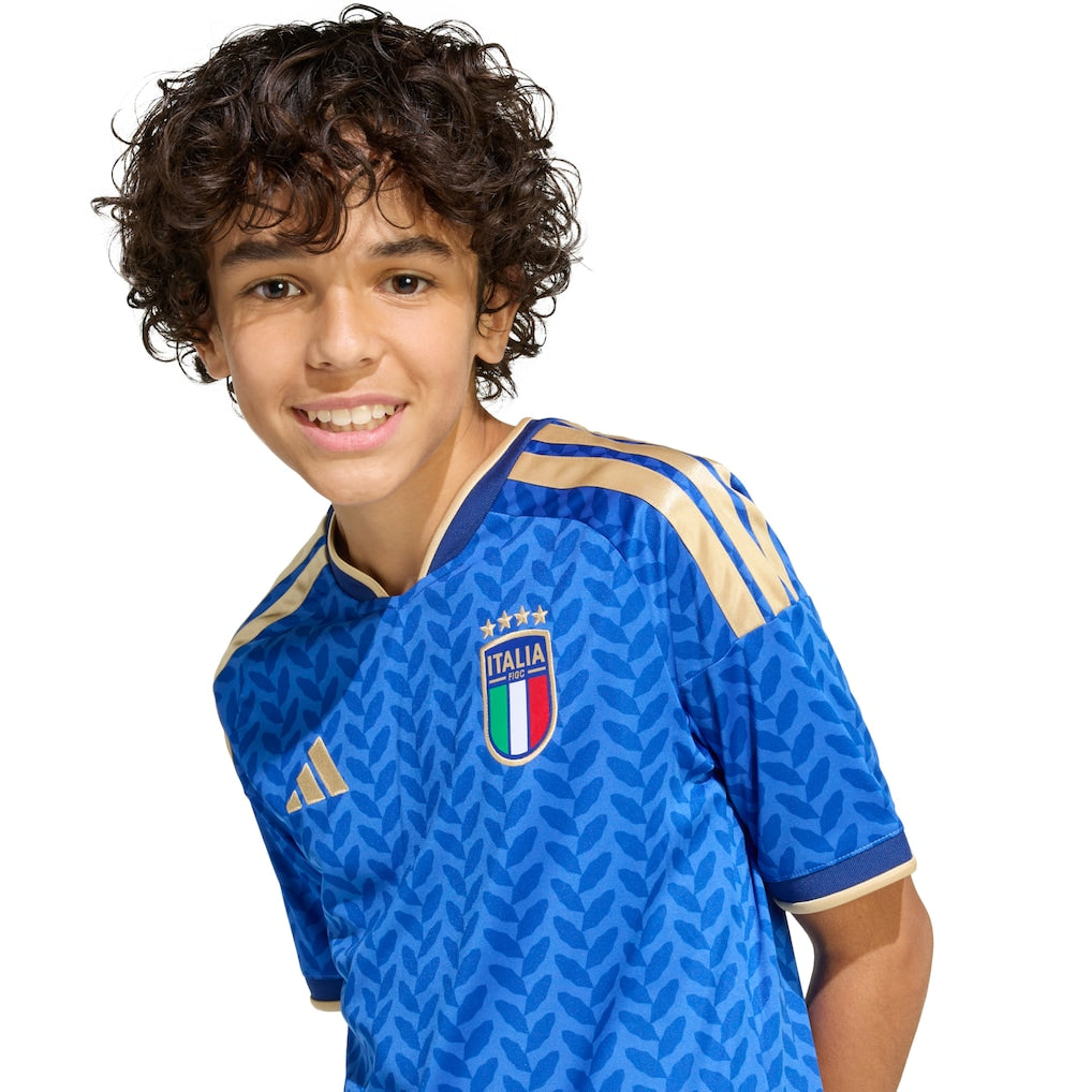 Italy National Team adidas Youth 2026 Home Replica Jersey - Blue