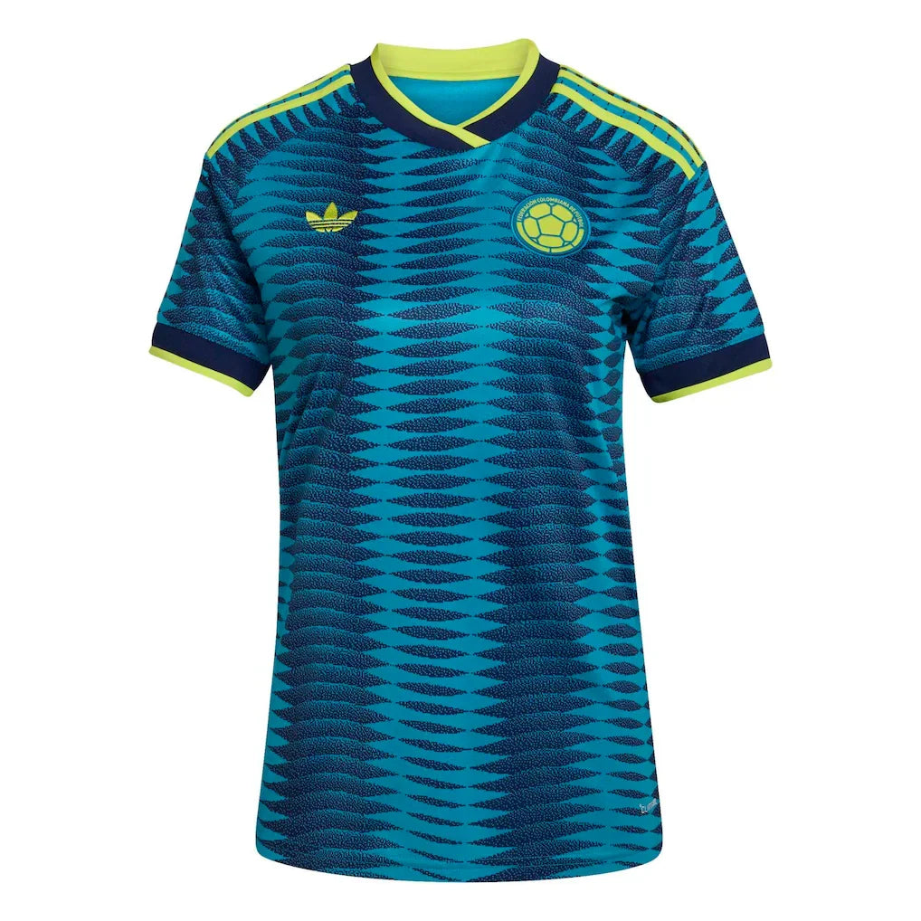 Colombia National Team adidas Women's 2026 Away Replica Jersey - Turquoise