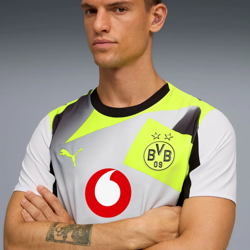 Borussia Dortmund Puma 2025/26 Away Authentic Jersey - Gray