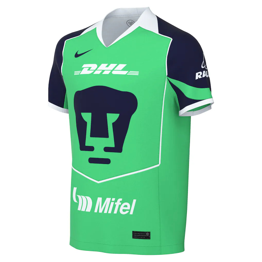 Pumas Nike Youth 2025/26 Third Replica Jersey - Green