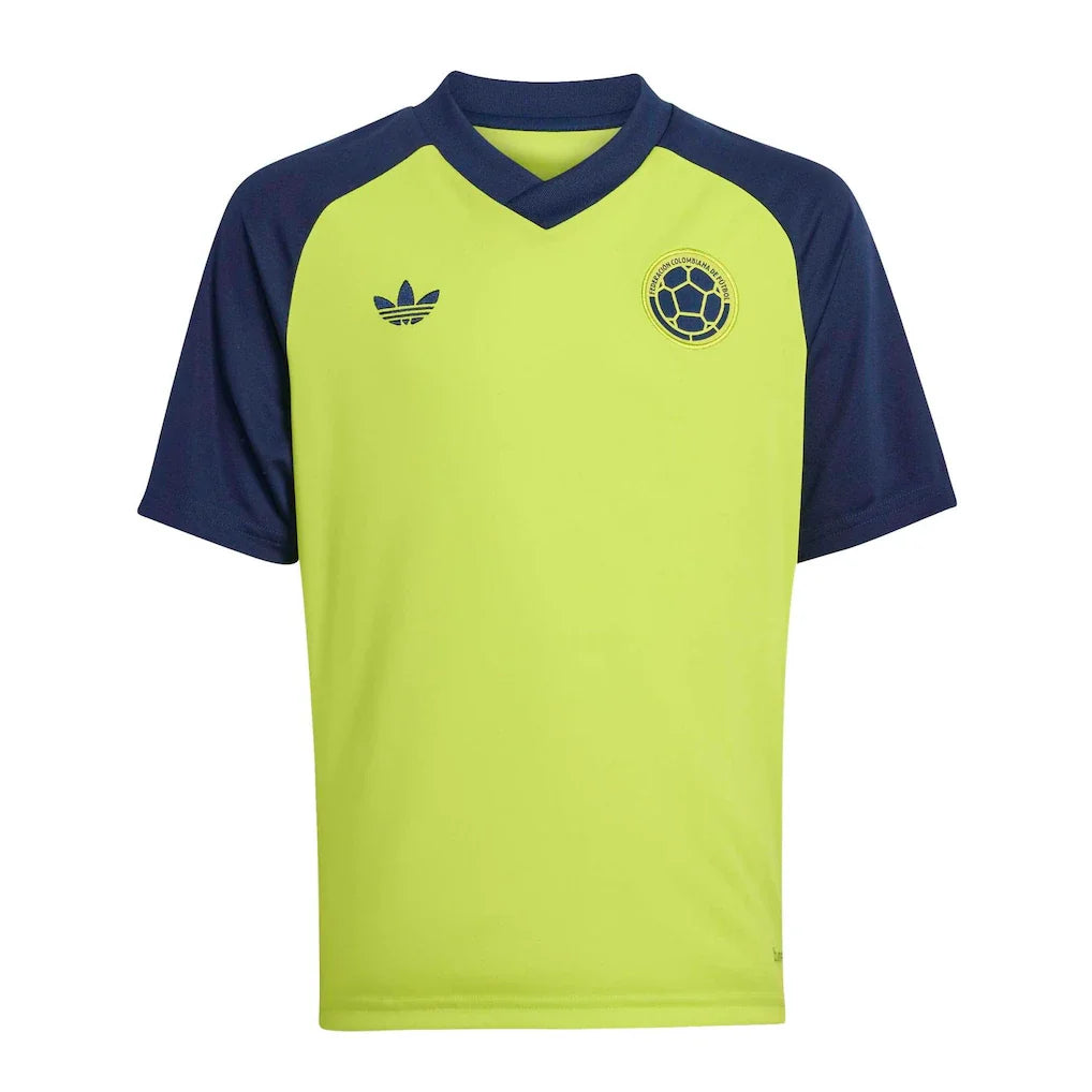 Colombia National Team adidas Youth 2026 Pre-Match Top - Yellow