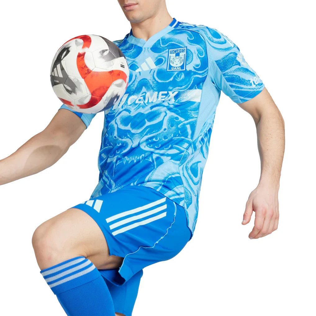 Tigres UANL adidas 2025/26 Away Authentic Jersey - Blue