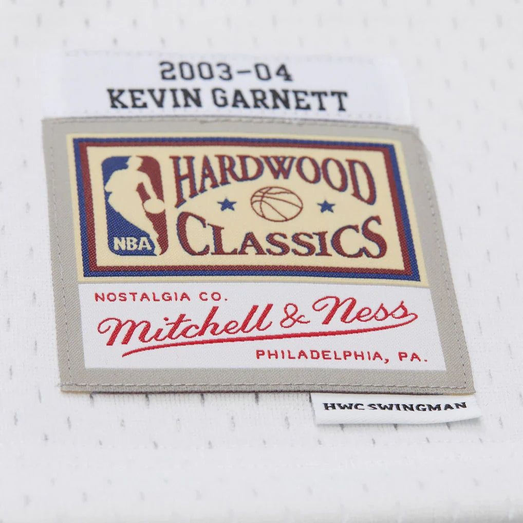 Kevin Garnett Minnesota Timberwolves Mitchell & Ness Hardwood Classics Swingman Jersey - White