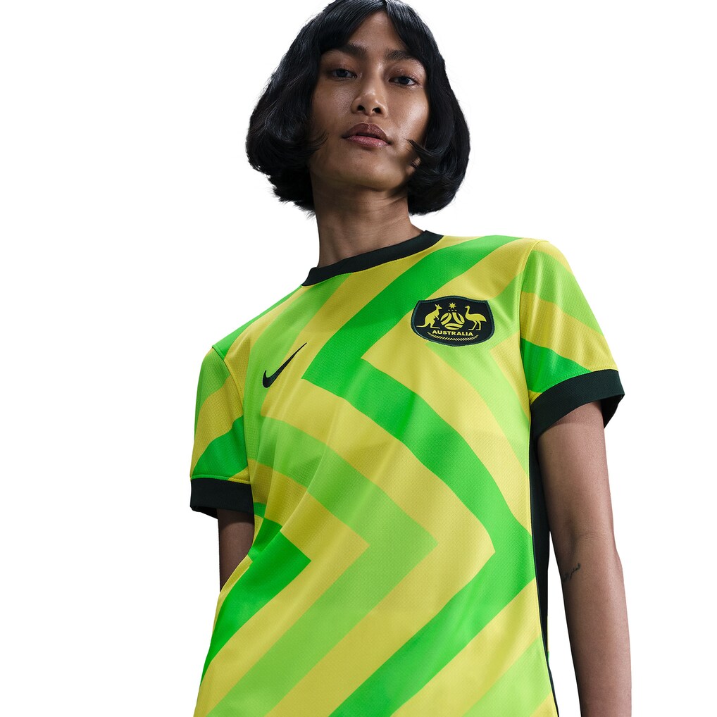 Australia National Team Nike Women's 2025/26 Home Replica Jersey - Yellow