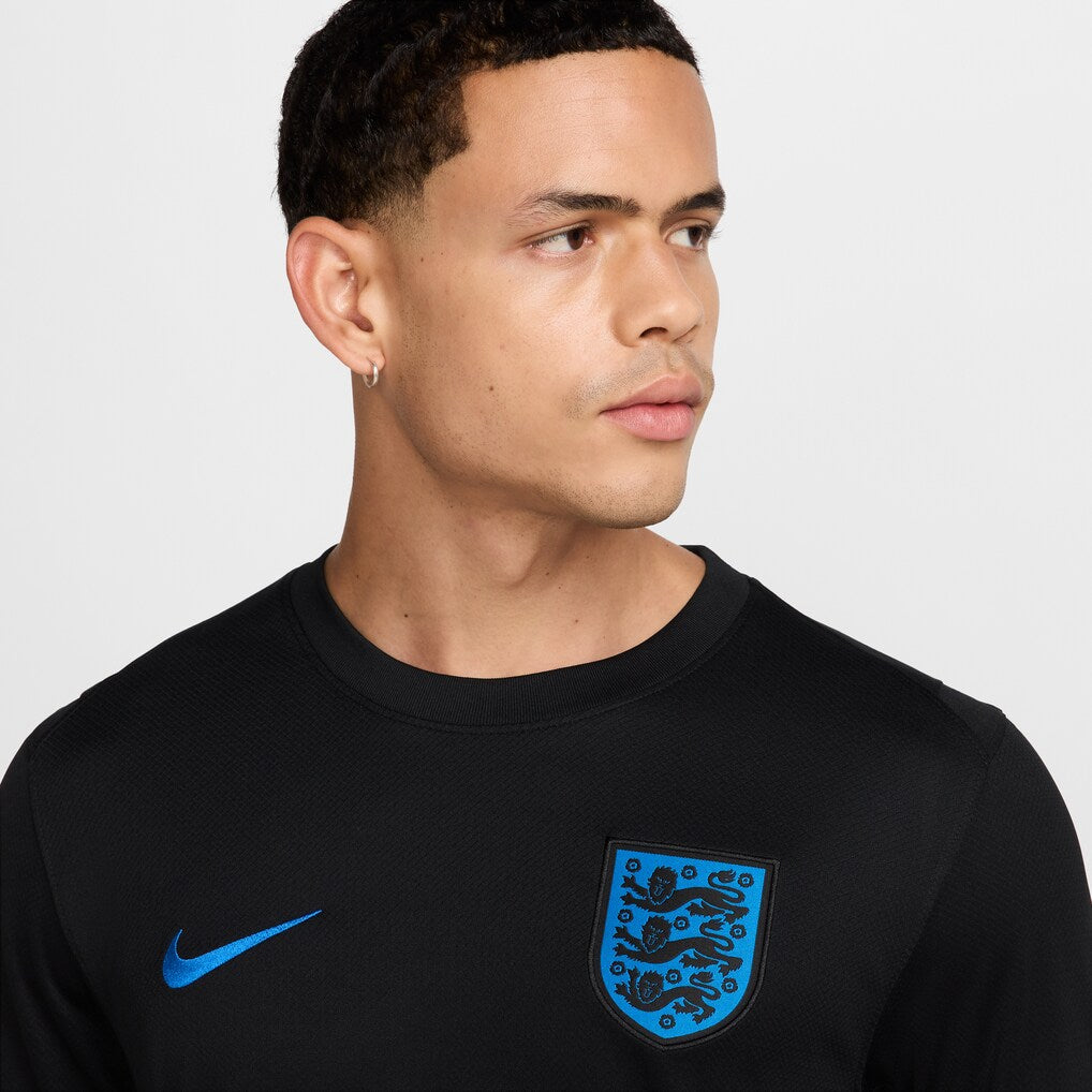 England Women's National Team Nike 2025/26 Away Replica Jersey - Black