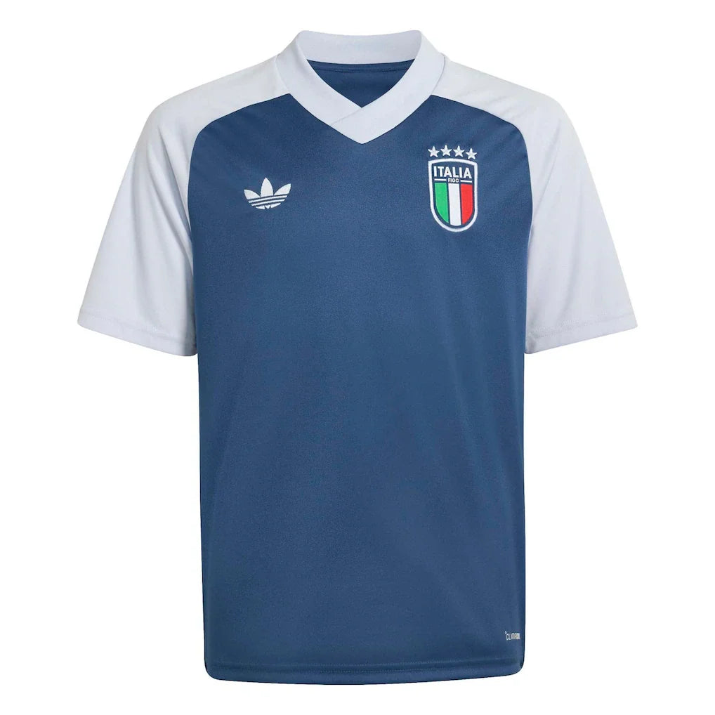 Italy National Team adidas Youth 2026 Pre-Match Top - Blue