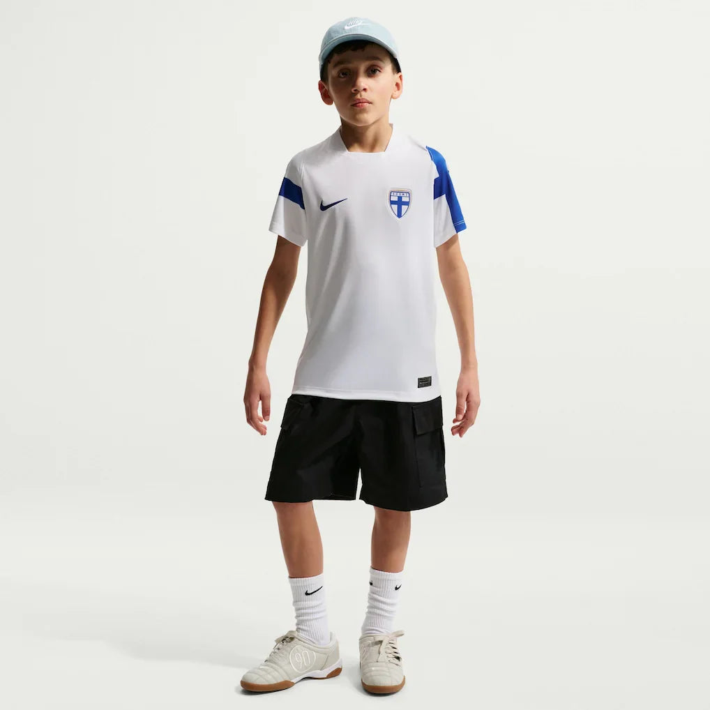 Finland National Team Nike Youth 2026 Home Stadium Replica Jersey - White