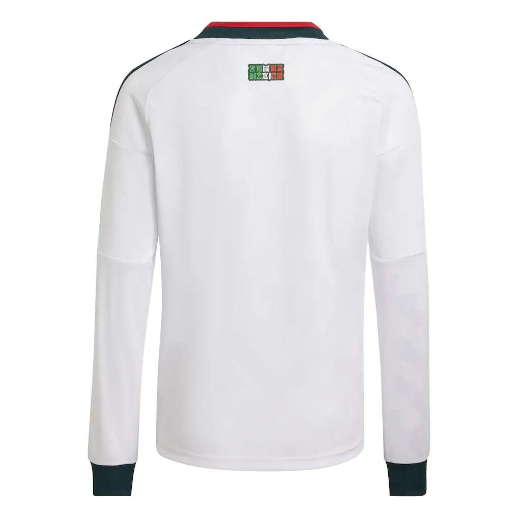 Mexico National Team adidas Youth 2026 Away Replica Long Sleeve Jersey - White