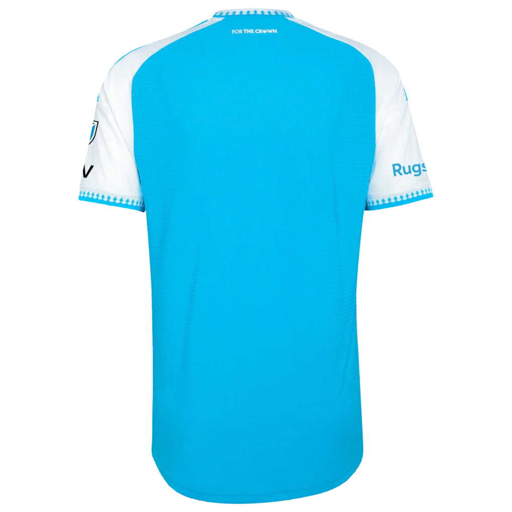 Charlotte FC adidas 2026 Carolina Kit: Crowns Up On-Field Authentic Patch Jersey - Blue
