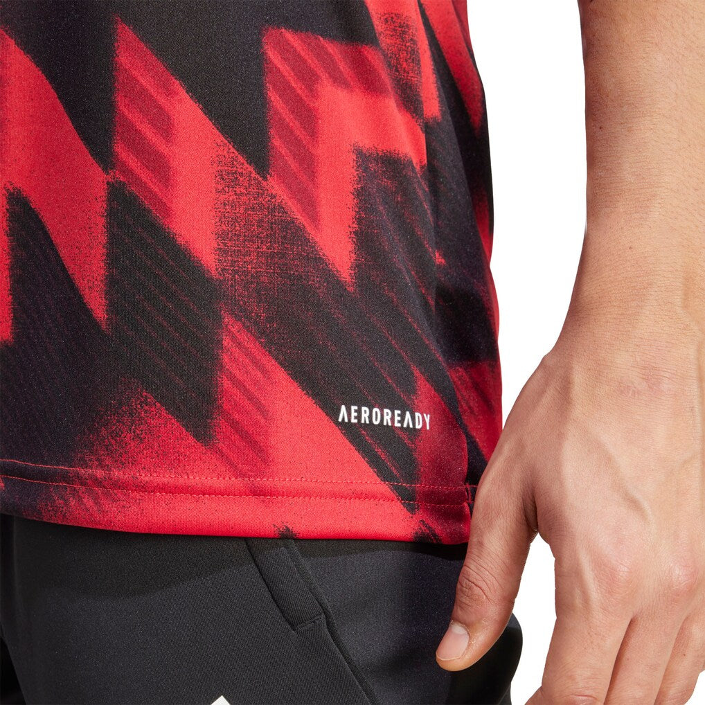 Manchester United adidas 2025/26 AEROREADY Pre-Match Top - Red