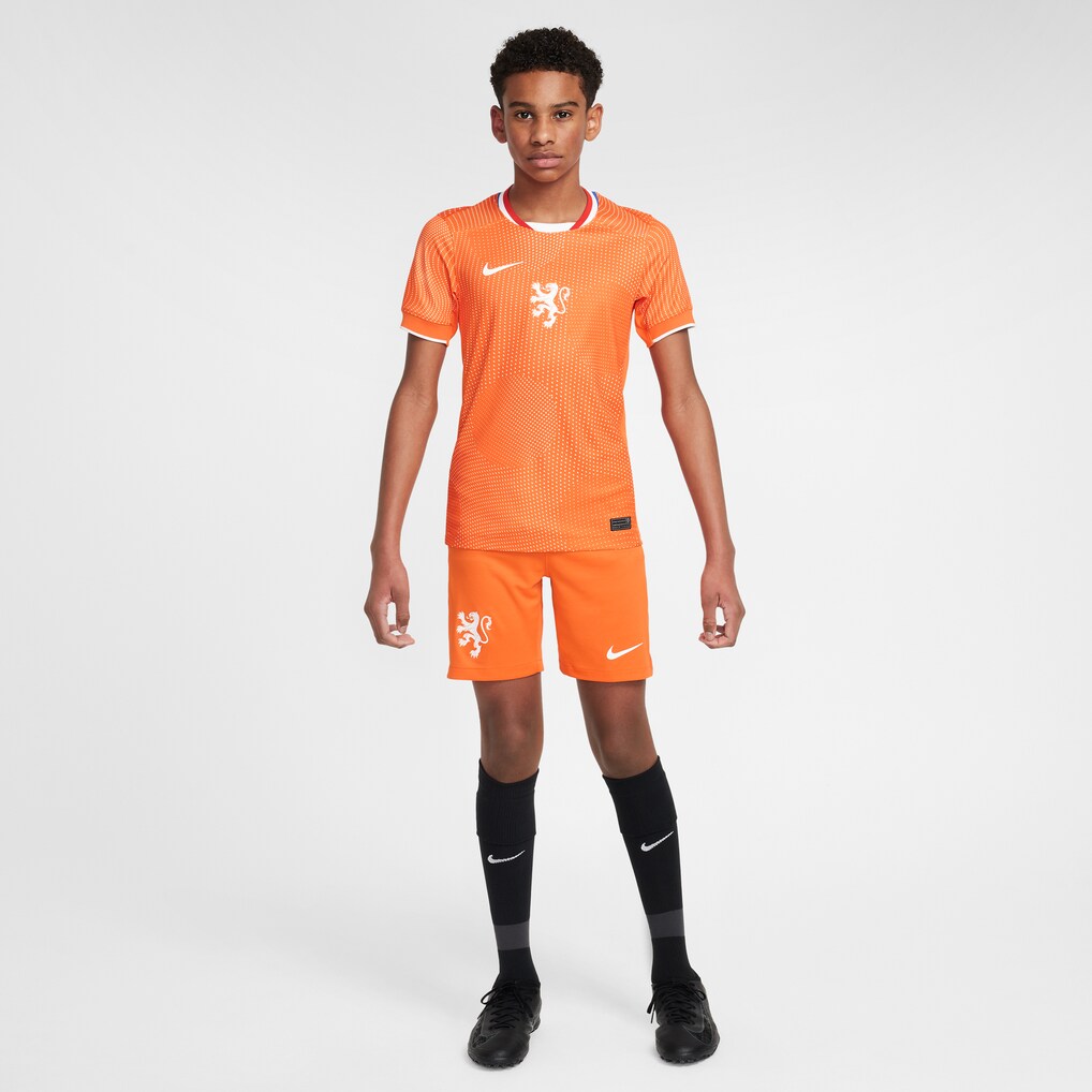 Netherlands Women's National Team Nike Youth 2025/26 Home Replica Jersey - Orange
