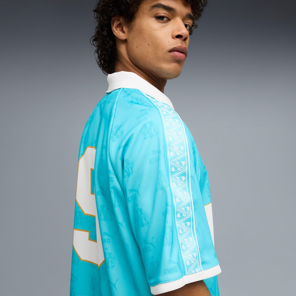 Olympique Marseille Puma KING Retro Fashion Jersey - Turquoise