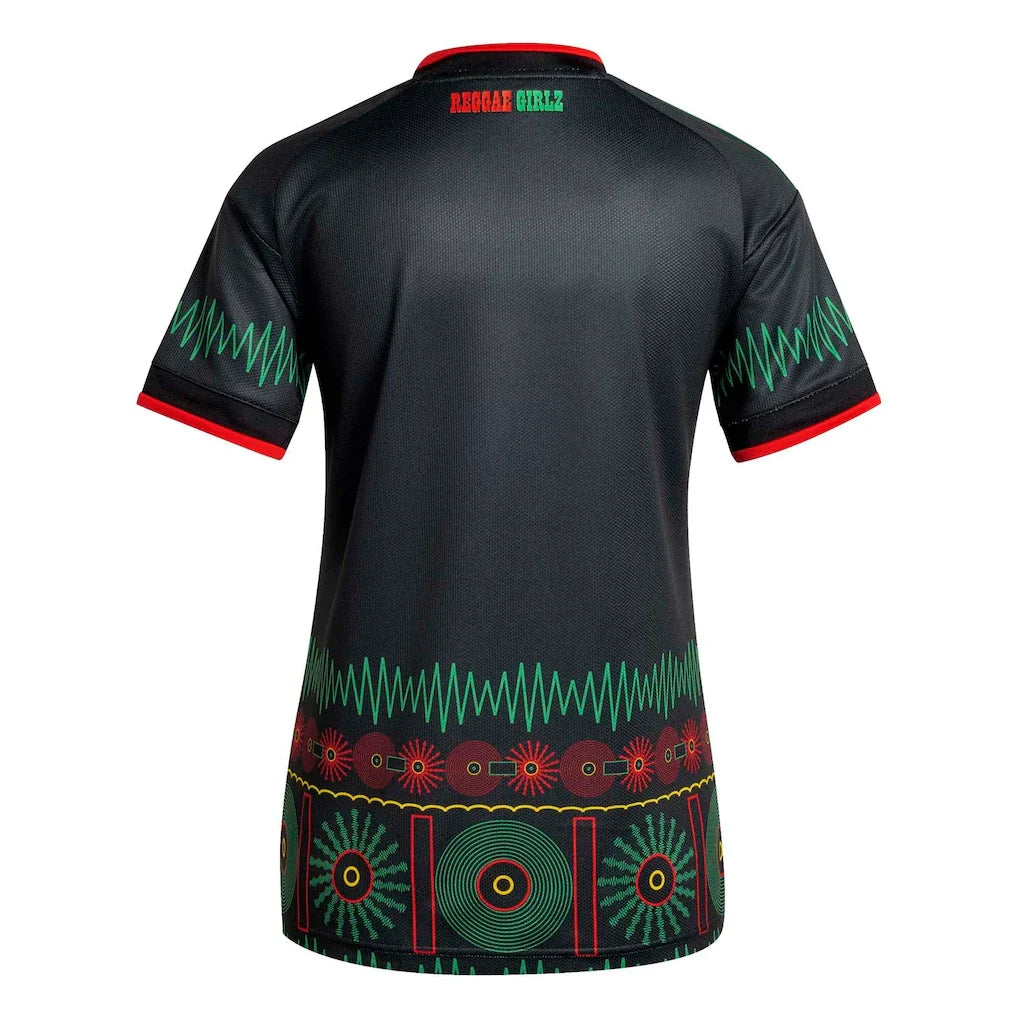 Jamaica National Team adidas Women's 2026 Away Replica Jersey - Black
