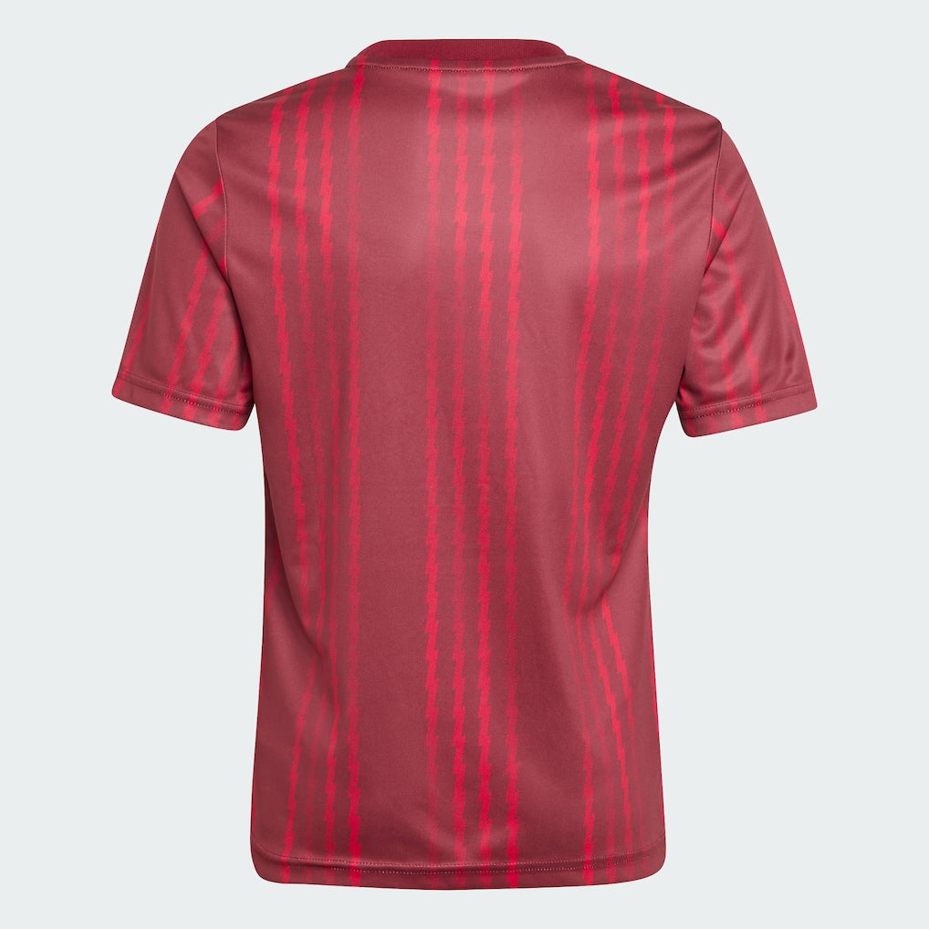Arsenal adidas Youth 2025/26 Pre-Match Training Jersey - Red