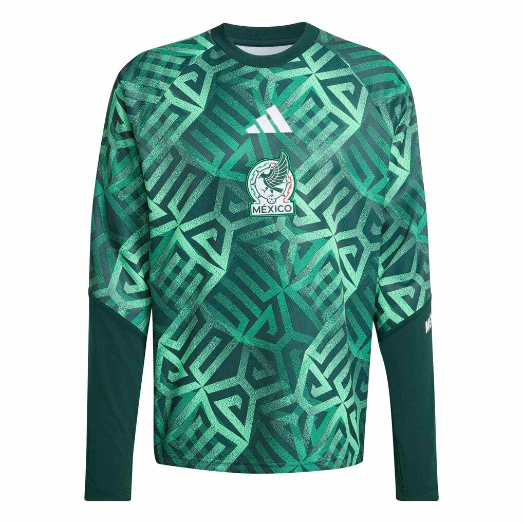 Mexico National Team adidas 2026 Long Sleeve Pre-Match Top - Green
