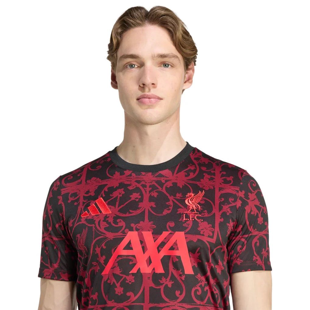 Liverpool adidas 2025/26 AEROREADY Pre-Match Top - Black