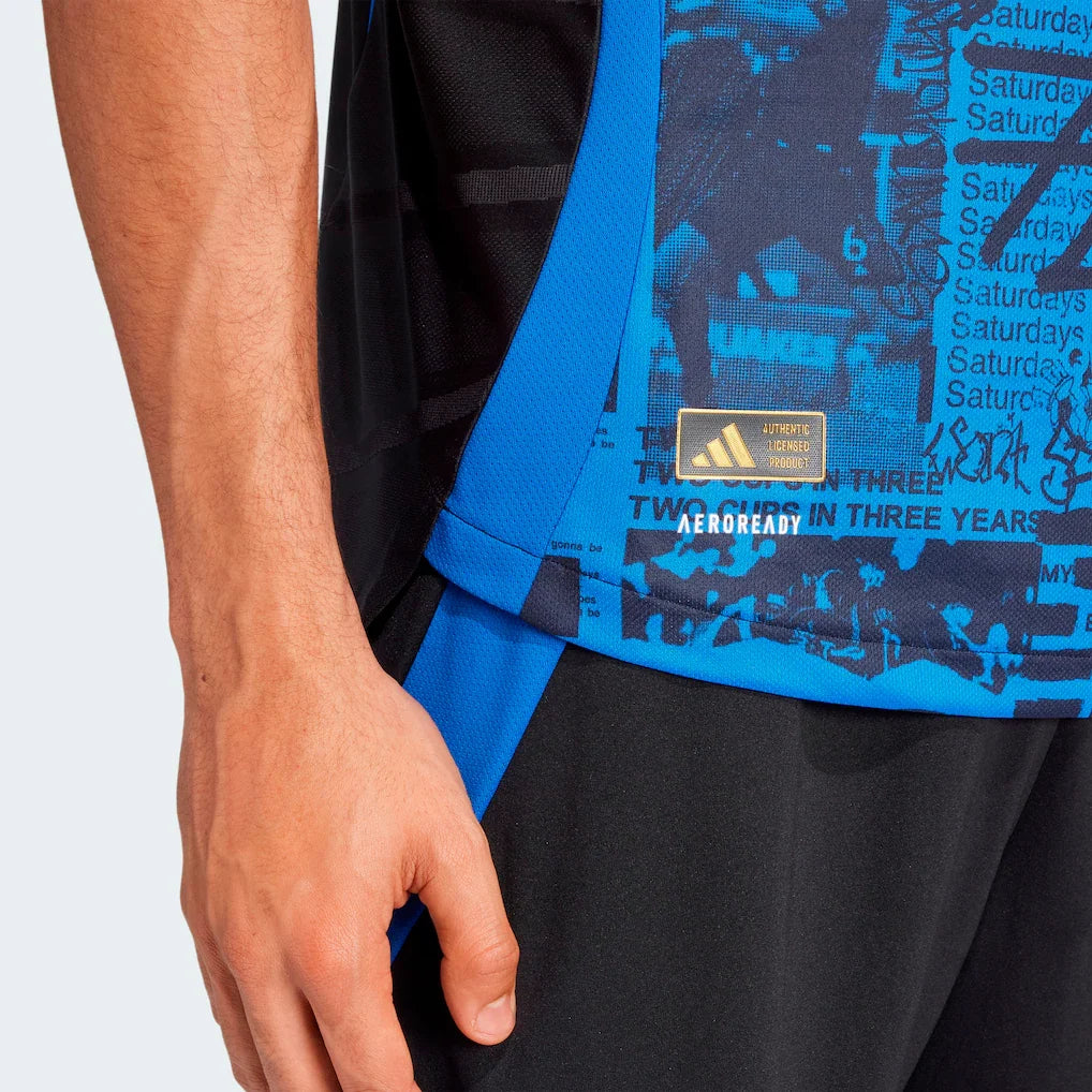 San Jose Earthquakes adidas 2025 Headliner Authentic Jersey - Black