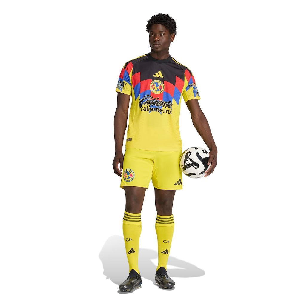 Club America adidas 2025/26 Home Authentic Jersey - Yellow