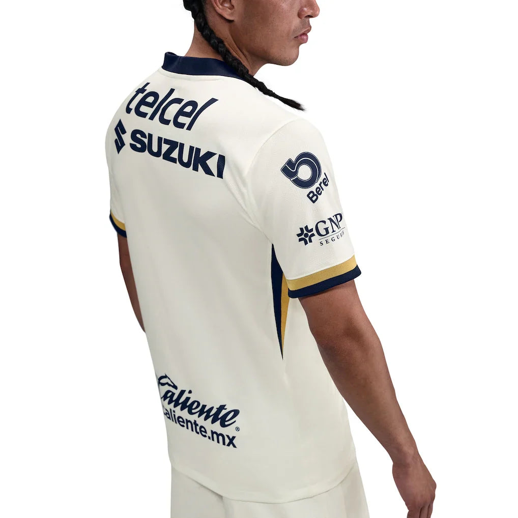 Pumas Nike 2025/26 Home Replica Jersey - Cream
