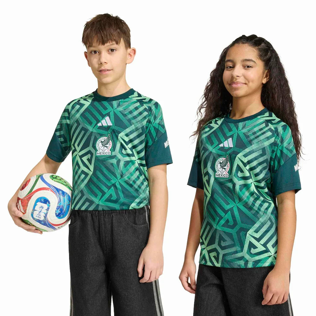 Mexico National Team adidas Youth 2026 Pre-Match Top - Green