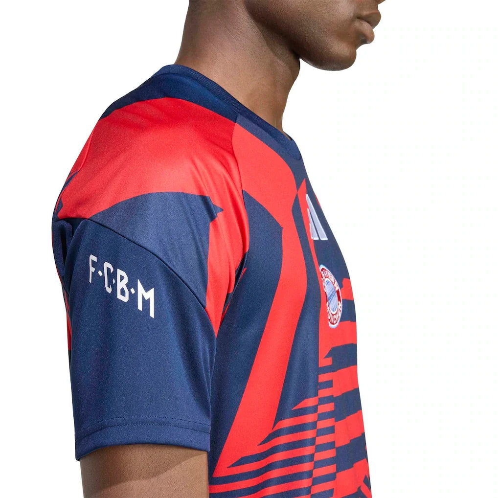 Bayern Munich adidas 2026/27 Pre-Match Home Training Jersey - Blue/Red