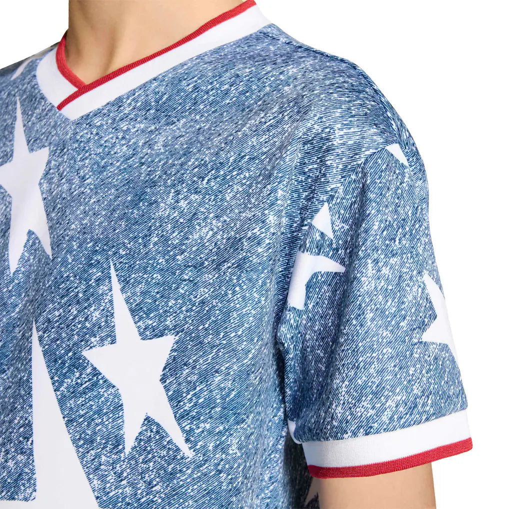 adidas Youth  USA 1994 Denim Graphic Fashion Jersey - Blue