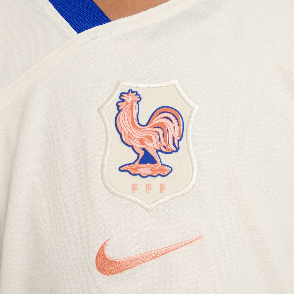 France Women's National Team Nike Youth 2025/26 Away Replica Jersey - Cream