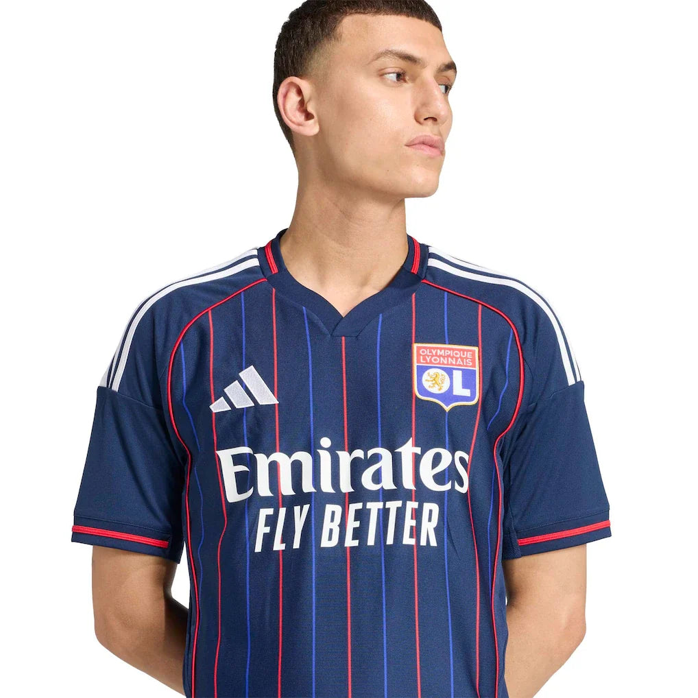 Olympique Lyonnais adidas 2025/26 Away Replica Jersey - Blue