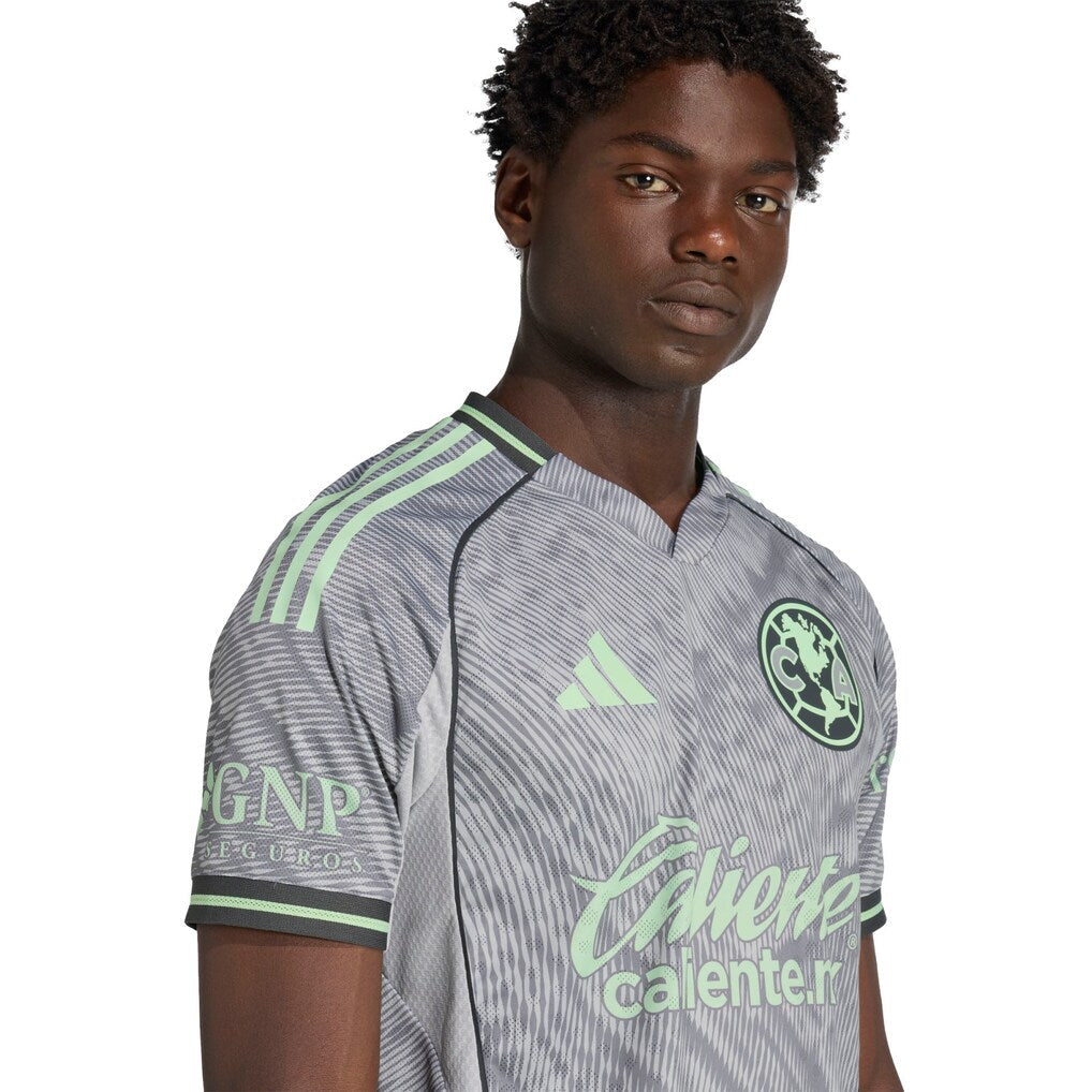 Club America adidas 2025 Third On Field Authentic Jersey - Gray