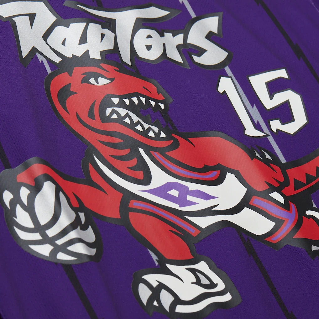 Vince Carter Toronto Raptors Mitchell & Ness Unisex Maxxed Out Fashion Hockey Jersey - Purple