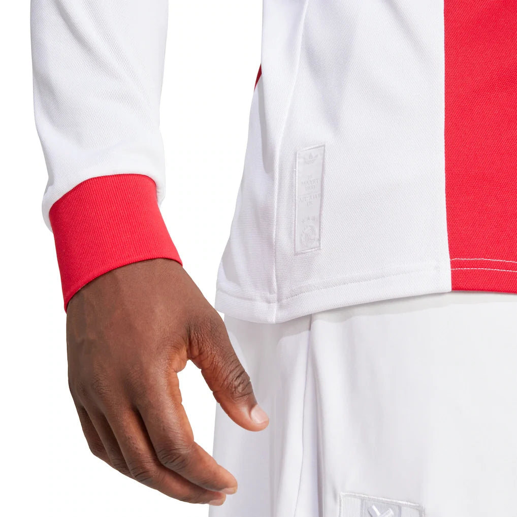 Ajax adidas Originals 125th Anniversary Replica Long Sleeve Jersey - White