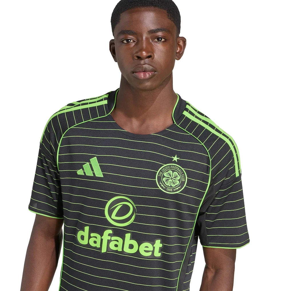 Celtic adidas 2025/26 Away Replica Jersey - Black