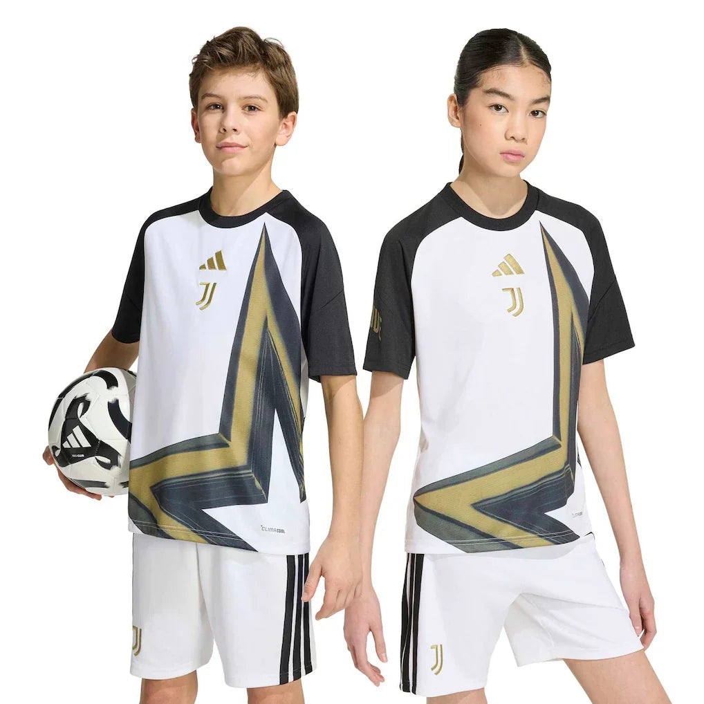 Juventus adidas Youth 2026/27 Home Pre-Match Training Jersey - White