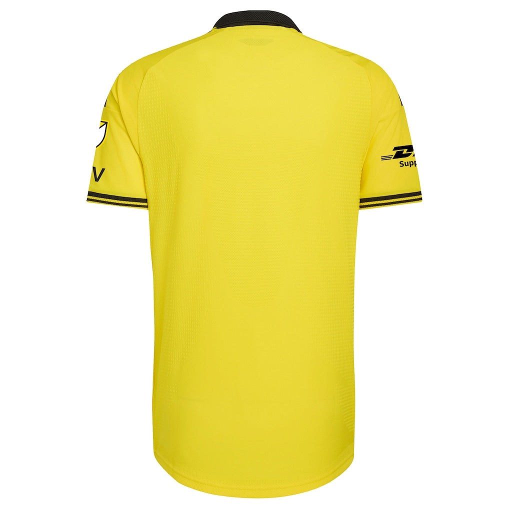 Columbus Crew adidas 2026 The Crafted for Excellence Kit On-Field Authentic Patch Jersey - Yellow
