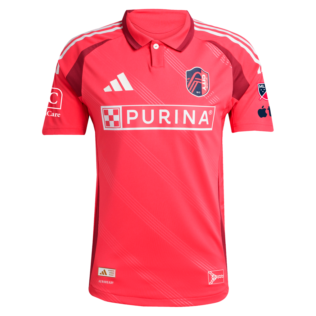 St. Louis CITY SC adidas 2025 Forever CITY Red On-Field Authentic Jersey - Red