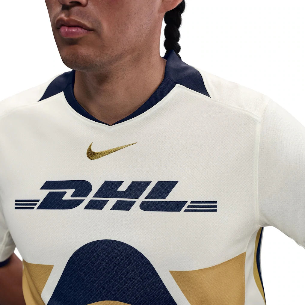 Pumas Nike 2025/26 Home Replica Jersey - Cream