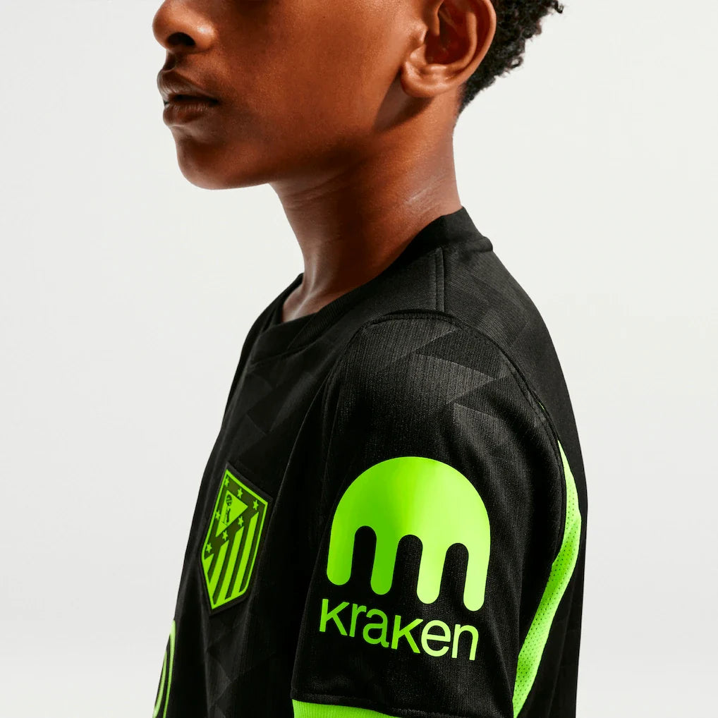 Atletico de Madrid Nike Youth 2026/27 Away Stadium Replica Jersey - Black