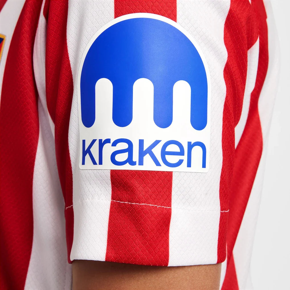 Atletico de Madrid Nike Youth 2025/26 Home Replica Jersey - Red