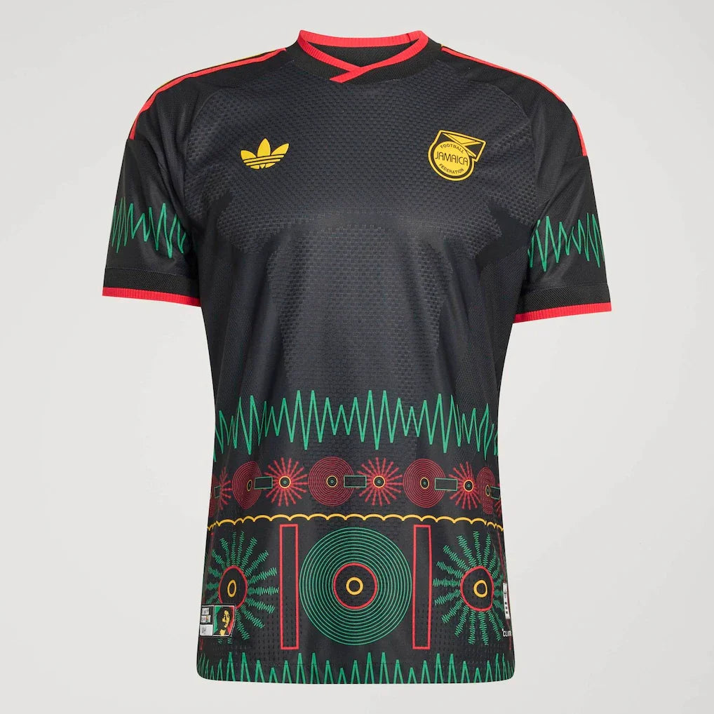 Jamaica National Team adidas 2026 Away On-Field Authentic Jersey - Black