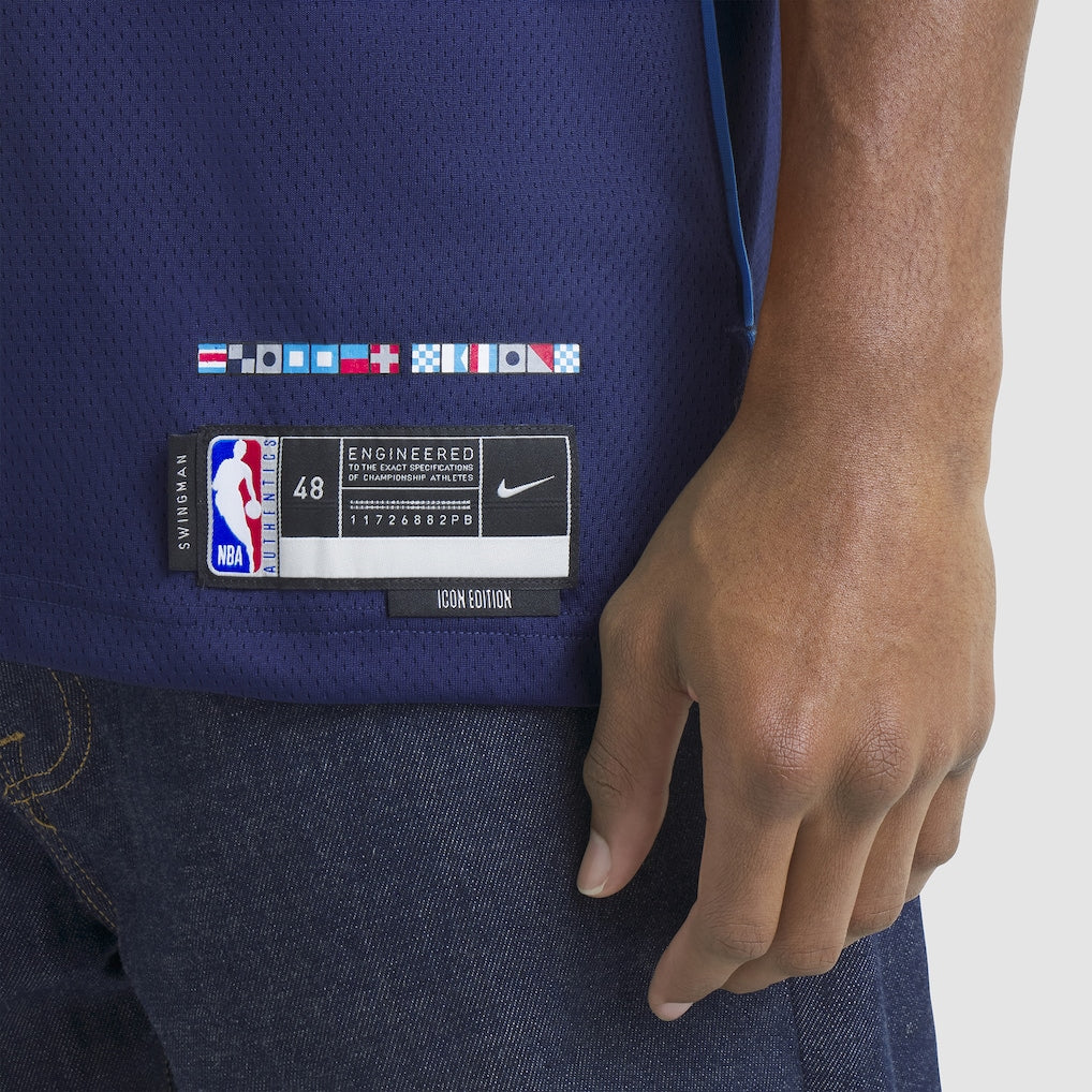 Kawhi Leonard LA Clippers Nike Unisex 2024/25 Swingman Jersey - Navy - Icon Edition