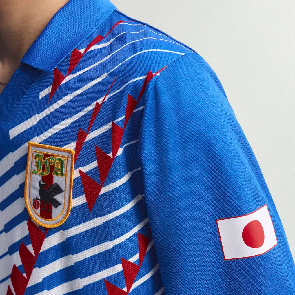Japan National Team adidas 1993 Bringback Replica Long Sleeve Jersey - Blue/White