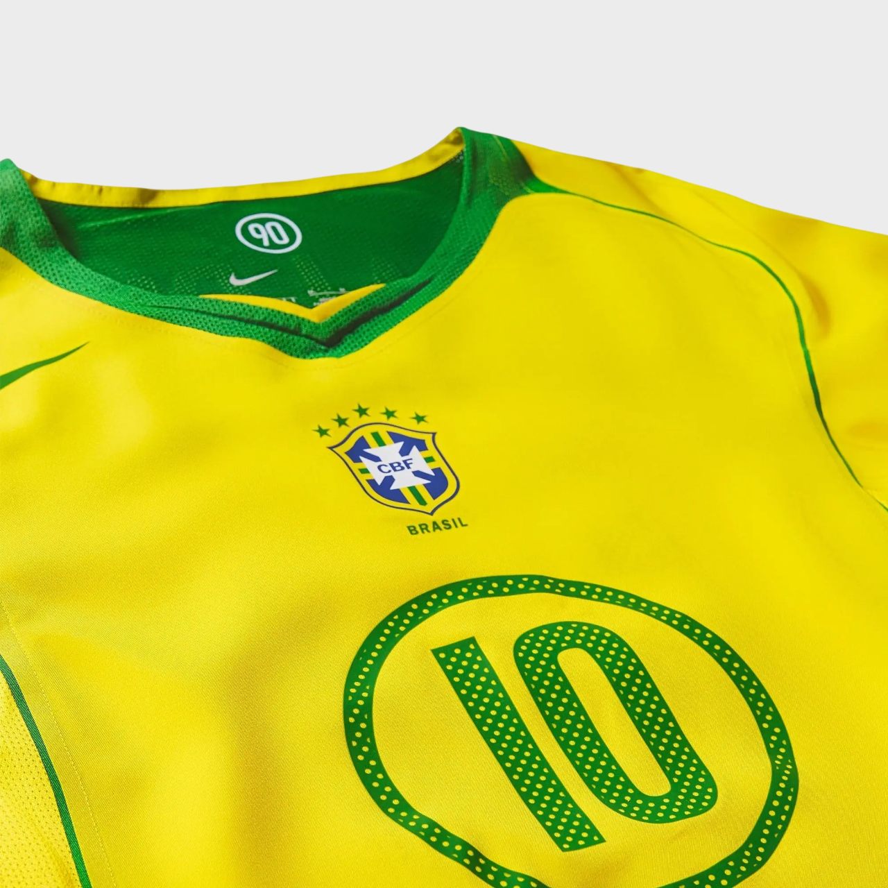 Jersey National Team Brazilian 2004 I Fan Reedição Total 90 RONALDINHO 10