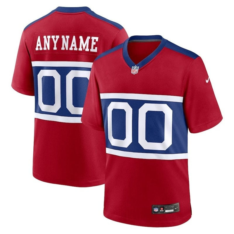 New York Giants - Century Alternate Custom Game Jersey - Red