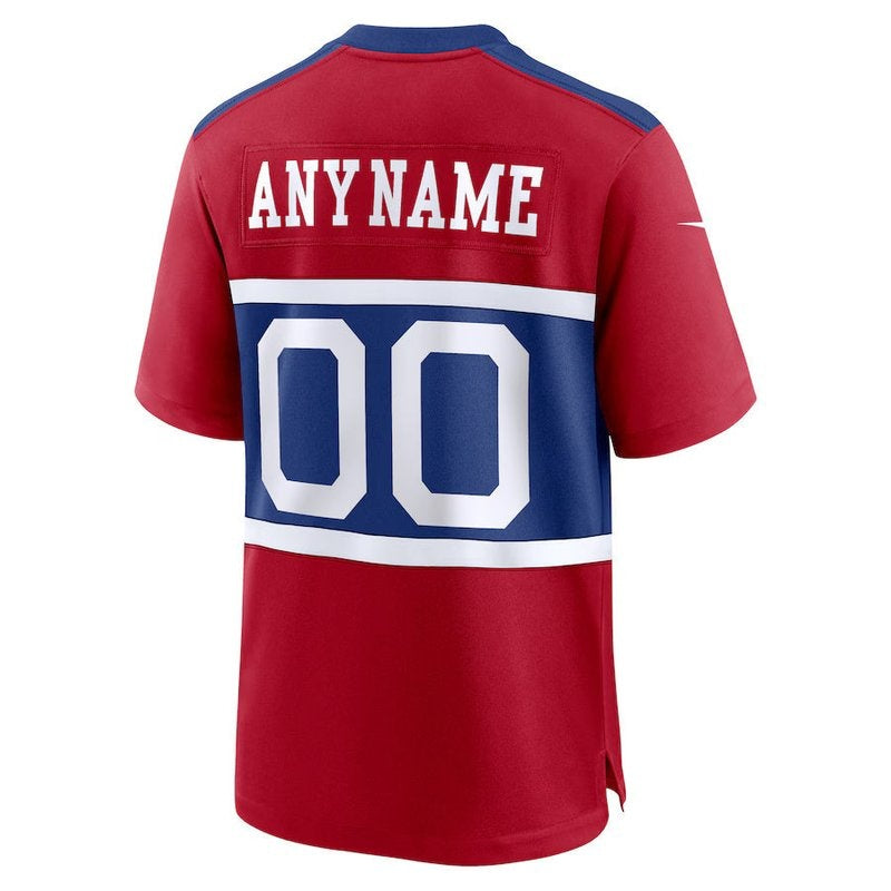 New York Giants - Century Alternate Custom Game Jersey - Red